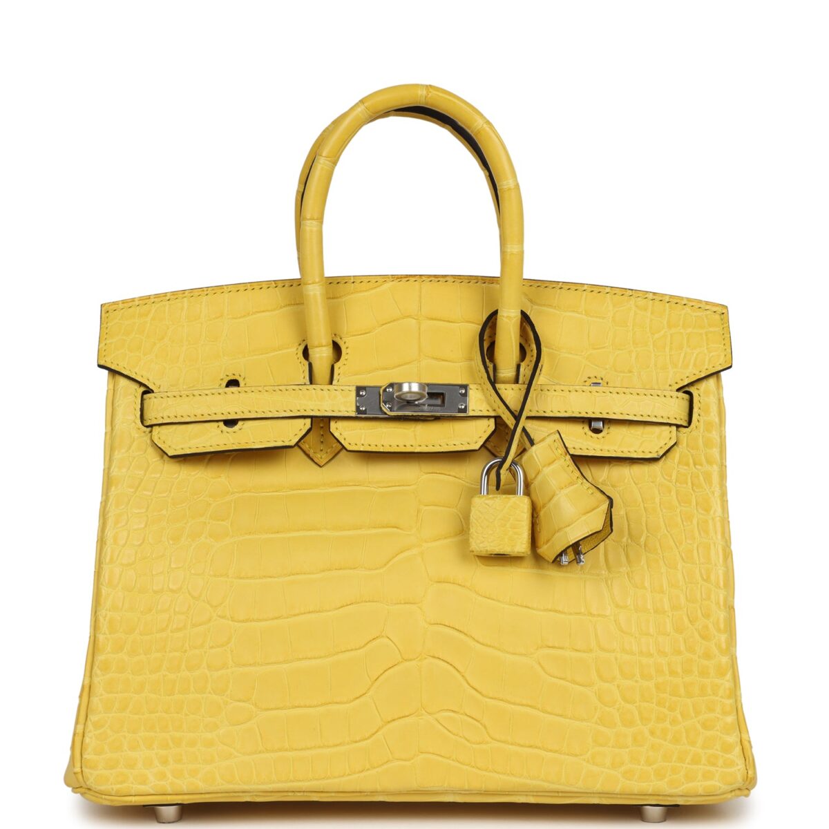 Hermes Birkin 25 Mimosa Matte Alligator PHW