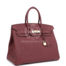 Hermes Birkin 35 Rouge H Togo GHW