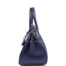 Hermes Birkin 30 Bleu Encre Togo and Shiny Niloticus Crocodile Touch PHW