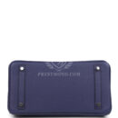 Hermes Birkin 30 Bleu Encre Togo and Shiny Niloticus Crocodile Touch PHW