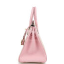 Hermes Special Order (HSS) Birkin 25 Nata and Rose Sakura Chevre Mysore Brushed GHW