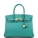 Hermes Birkin 30 Vert Verone Epsom GHW