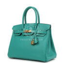 Hermes Birkin 30 Vert Verone Epsom GHW