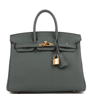Hermes Birkin 25 Vert Amande Togo GHW