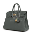 Hermes Birkin 25 Vert Amande Togo GHW
