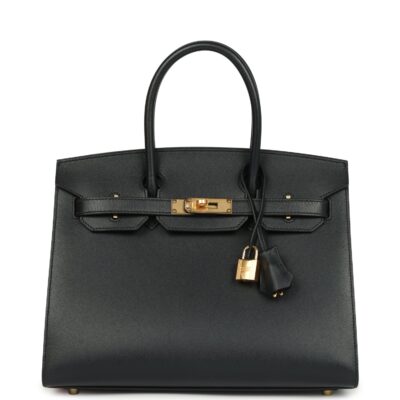 Hermes Birkin Sellier 30 Bleu Minuit Monsiuer GHW