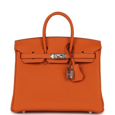 Hermes Birkin 25 Orange Togo PHW