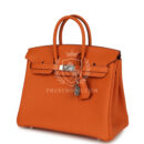 Hermes Birkin 25 Orange Togo PHW