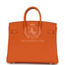 Hermes Birkin 25 Orange Togo PHW