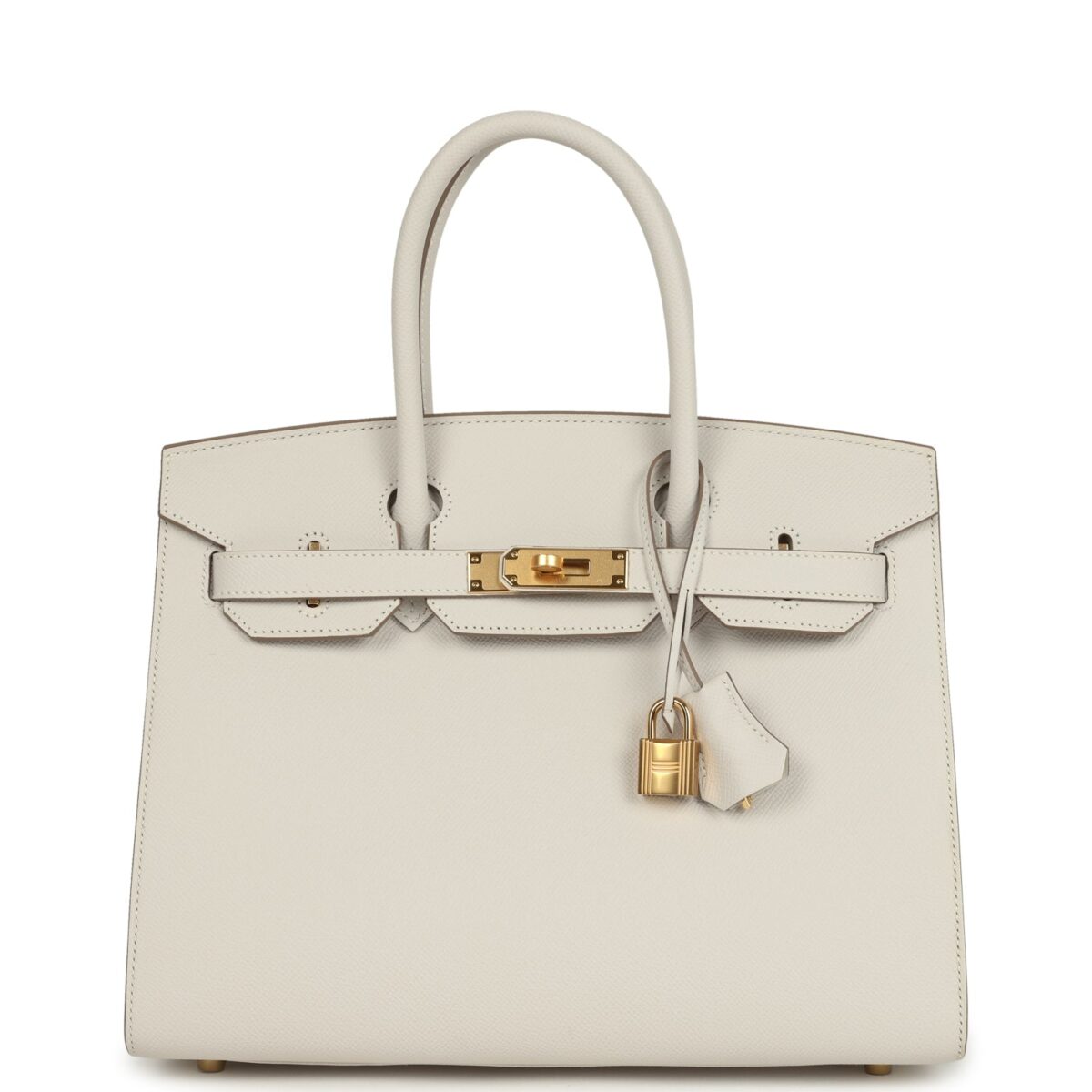 Hermes Birkin Sellier 30 Gris Pale Epsom GHW