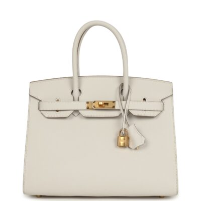 Hermes Birkin Sellier 30 Gris Pale Epsom GHW