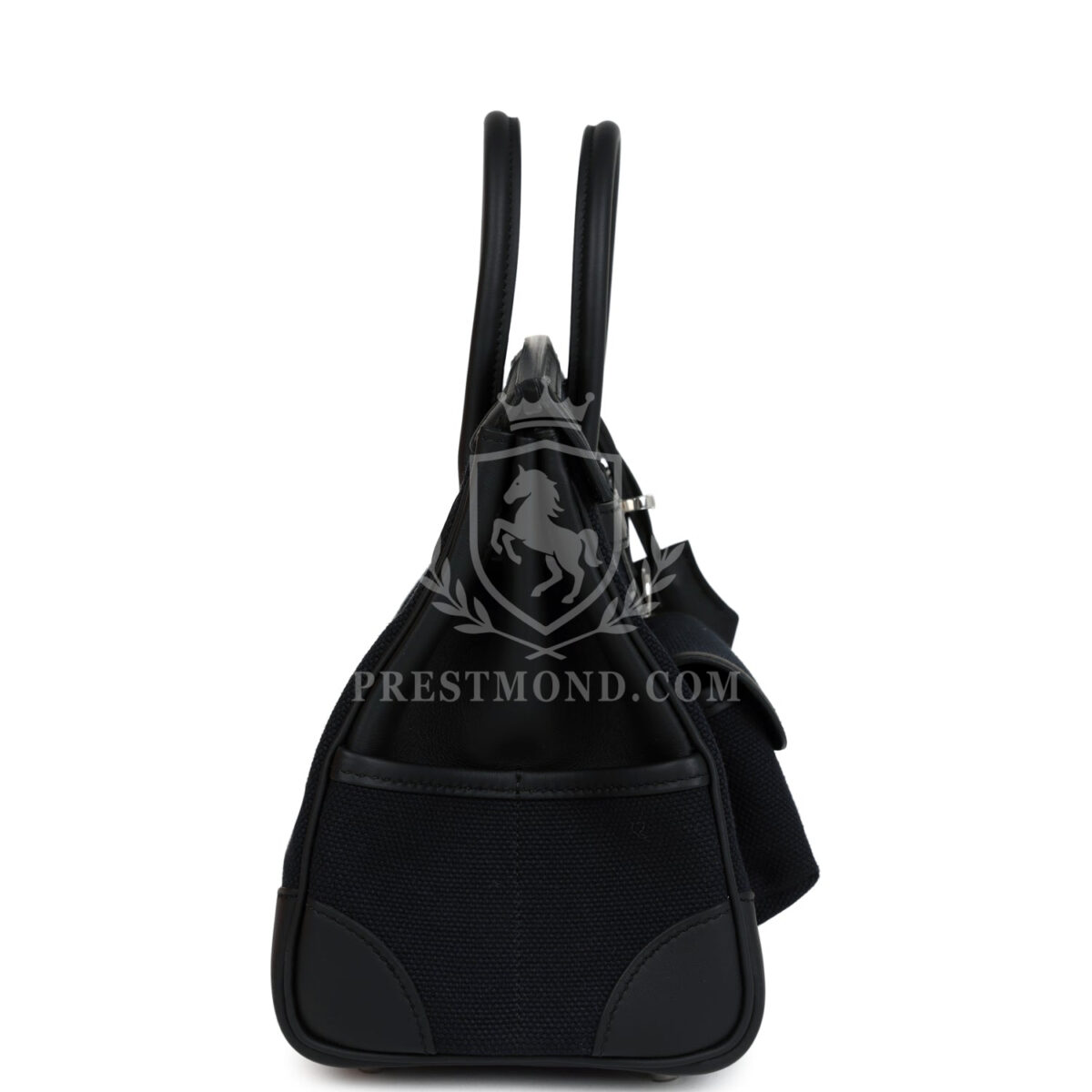Hermes Birkin 25 Cargo Black Toile Goeland and Black Swift PHW — изображение 3