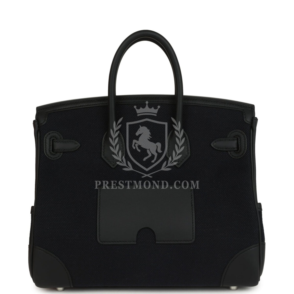 Hermes Birkin 25 Cargo Black Toile Goeland and Black Swift PHW — изображение 4
