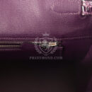 Hermes Birkin 35 Amethyst Shiny Porosus Crocodile PHW