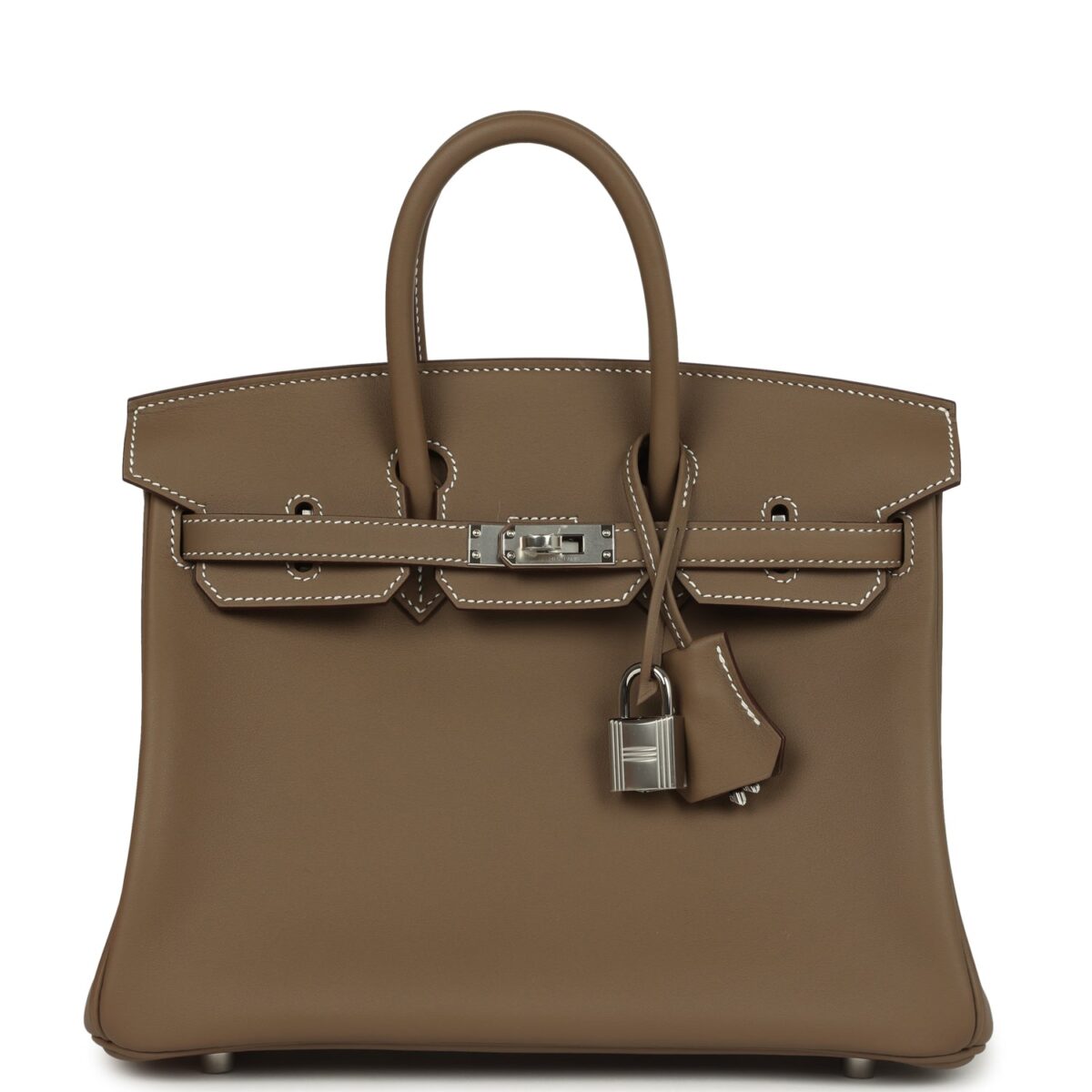 Hermes Birkin 25 Etoupe Swift PHW