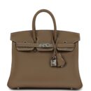 Hermes Birkin 25 Etoupe Swift PHW