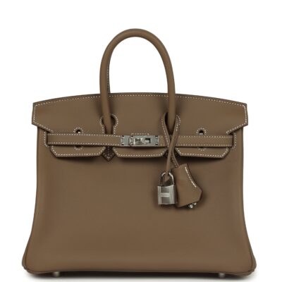 Hermes Birkin 25 Etoupe Swift PHW