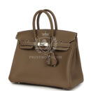 Hermes Birkin 25 Etoupe Swift PHW
