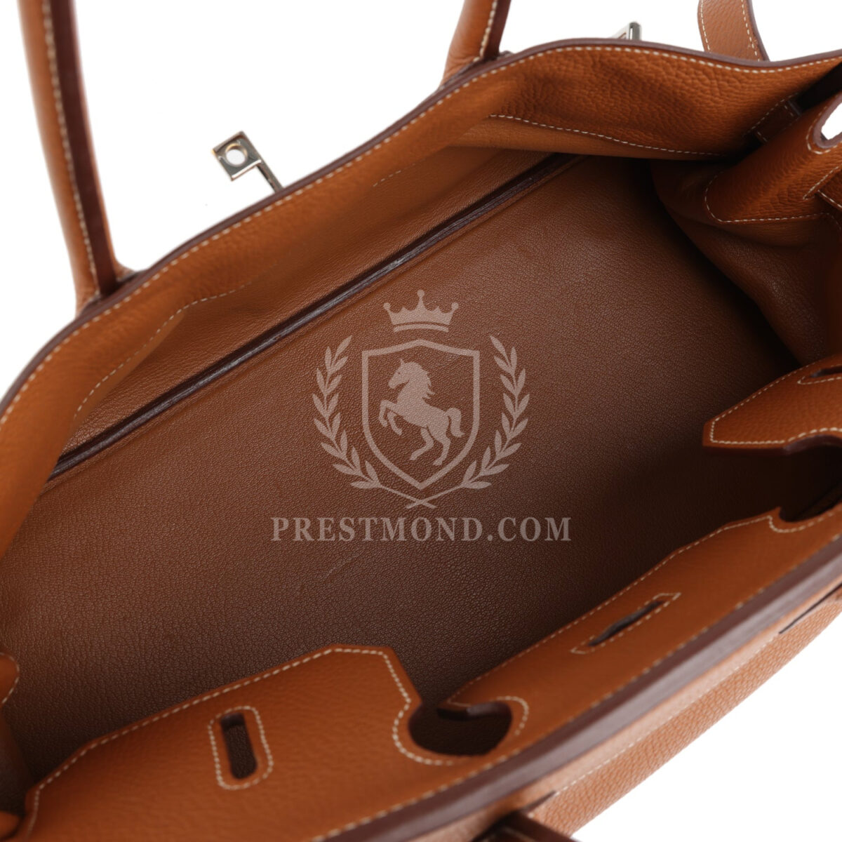 Vintage Hermes Shoulder Birkin 42 JPG Gold Clemence PHW — изображение 8