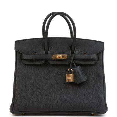 Hermes Birkin 25 Black Togo GHW