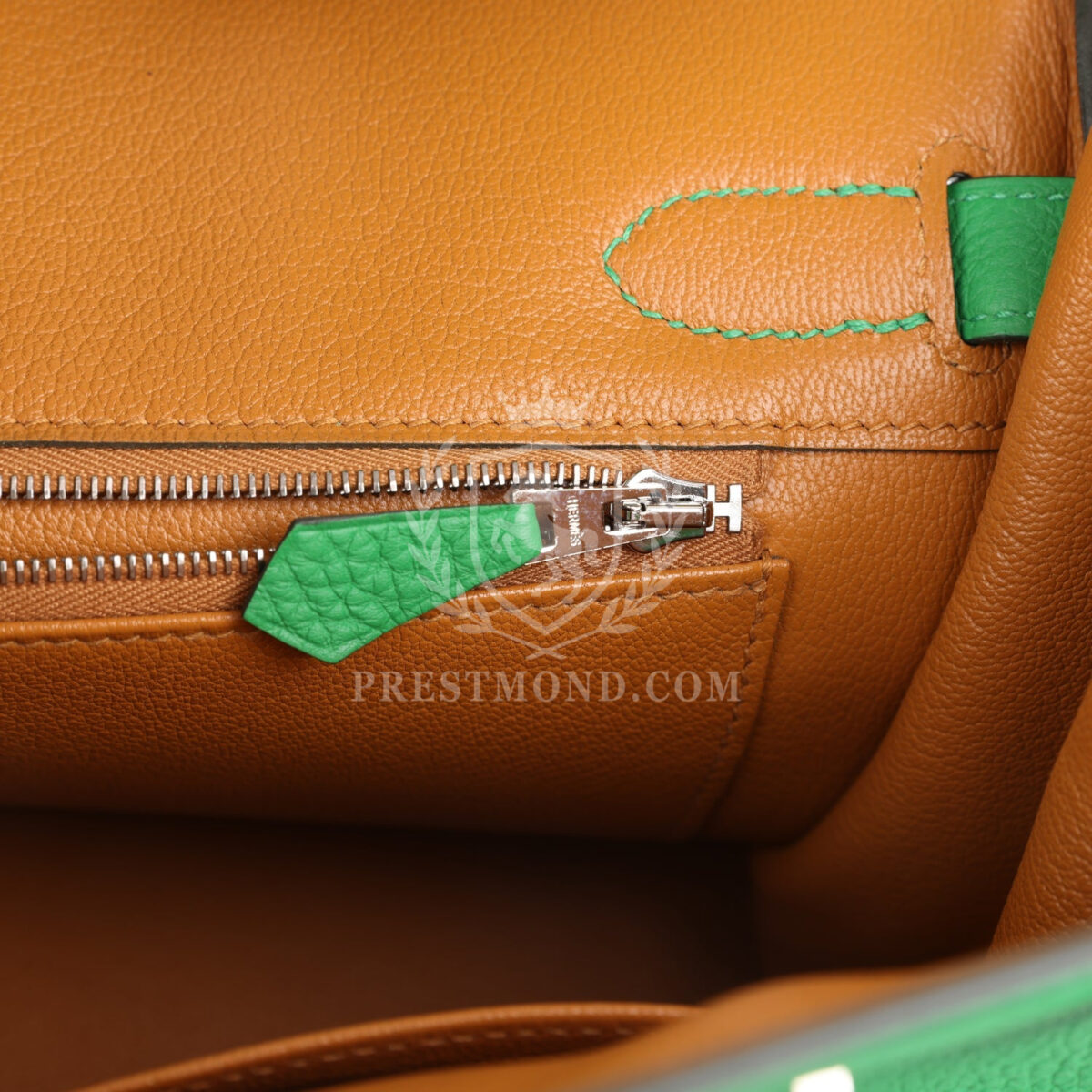 Hermes Birkin 30 Bambou Verso Togo PHW — изображение 9
