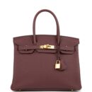 Hermes Birkin 30 Rouge Sellier Togo GHW
