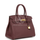 Hermes Birkin 30 Rouge Sellier Togo GHW