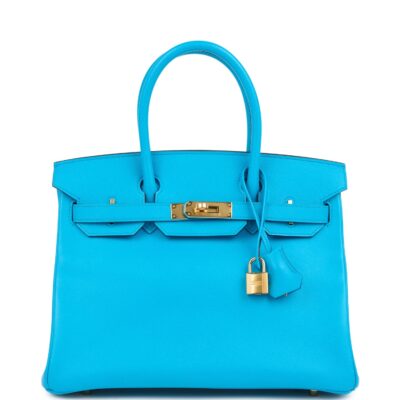 Hermes Birkin 30 Bleu Frida Epsom GHW