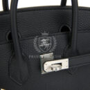 Hermes Birkin 25 Black Togo Brushed PHW
