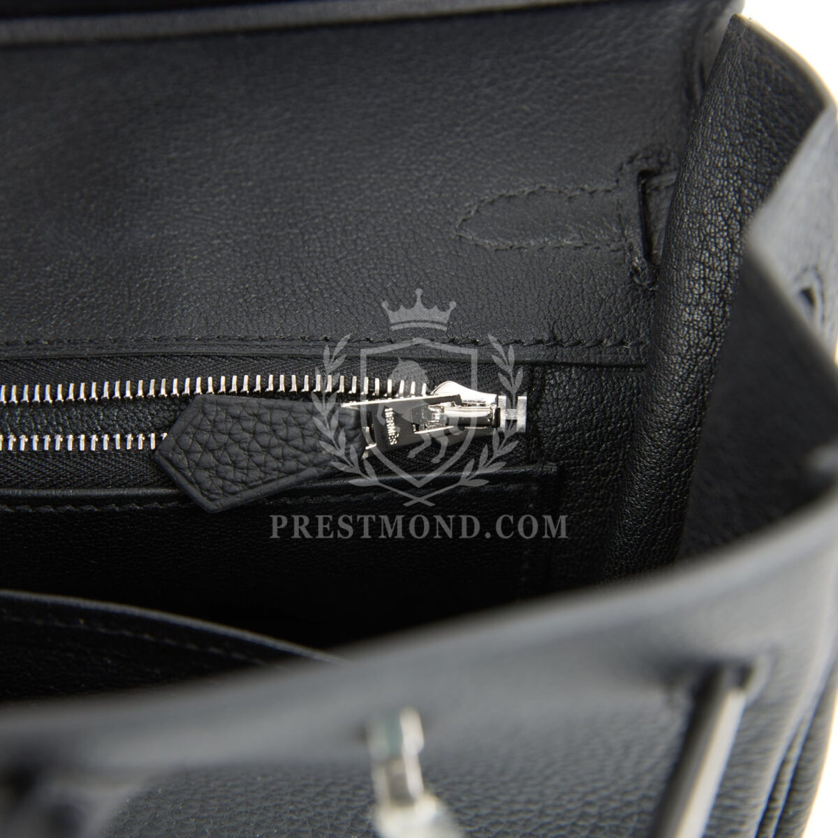 Hermes Birkin 25 Black Togo Brushed PHW — изображение 9