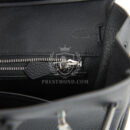 Hermes Birkin 25 Black Togo Brushed PHW