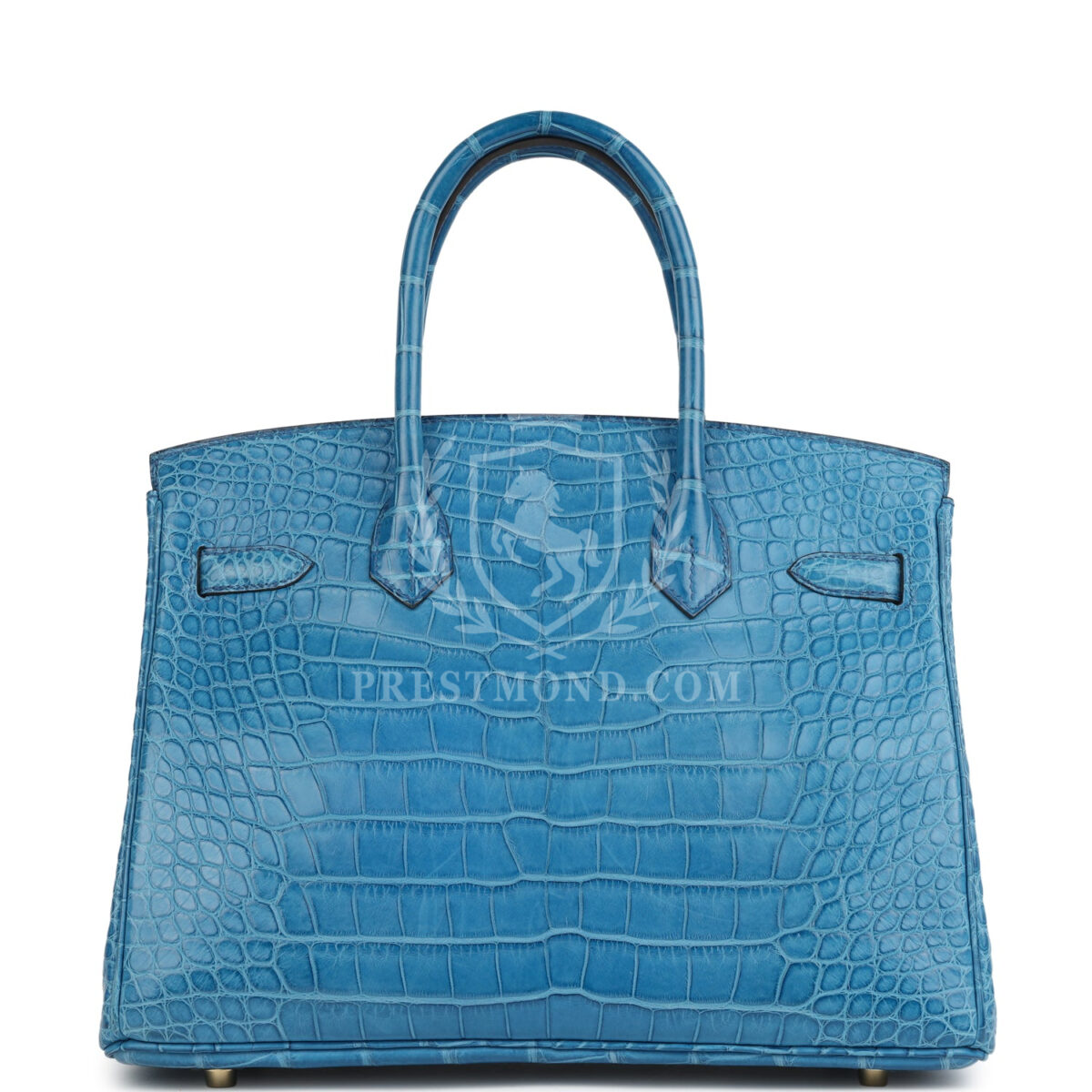 Hermes Birkin 30 Bleu Mykonos Matte Alligator GHW — изображение 4