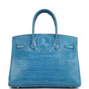 Hermes Birkin 30 Bleu Mykonos Matte Alligator GHW