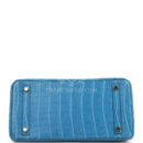 Hermes Birkin 30 Bleu Mykonos Matte Alligator GHW