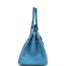 Hermes Birkin 30 Bleu Mykonos Matte Alligator GHW