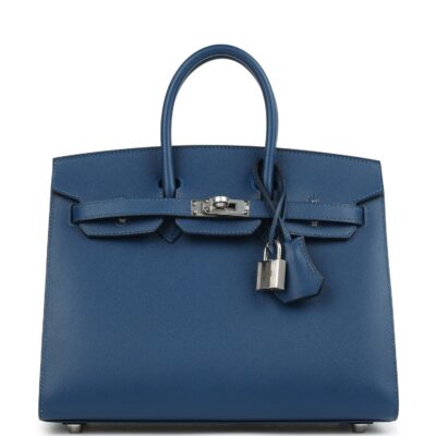Hermes Birkin Sellier 25 Deep Bleu Madame PHW