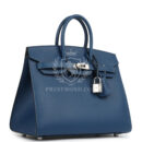 Hermes Birkin Sellier 25 Deep Bleu Madame PHW