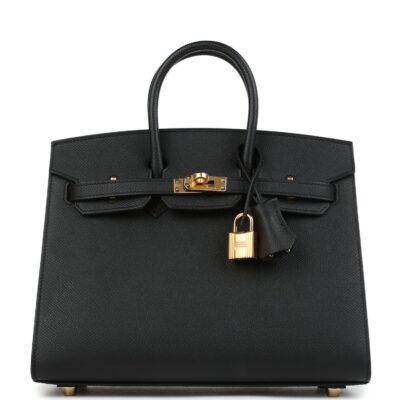 Hermes Birkin Sellier 25 Black Epsom GHW