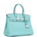 Hermes Birkin 30 Bleu Atoll Togo PHW