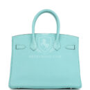 Hermes Birkin 30 Bleu Atoll Togo PHW