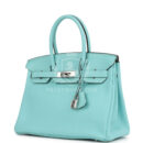 Hermes Birkin 30 Bleu Atoll Togo PHW