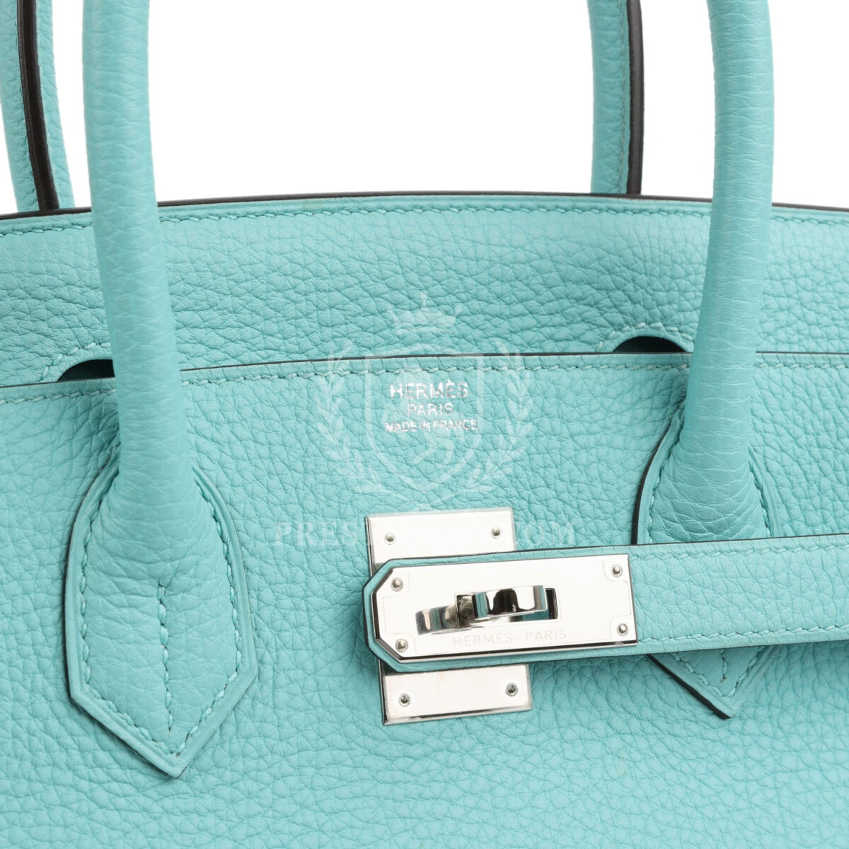 Hermes Birkin 30 Bleu Atoll Togo PHW — изображение 7
