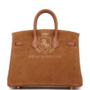 Hermes Birkin 25 Chamois Grizzly and GHW Swift GHW