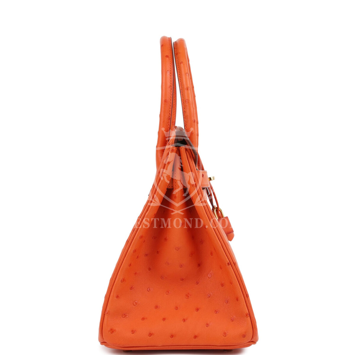 Hermes Birkin 30 Tangerine Ostrich GHW — изображение 3