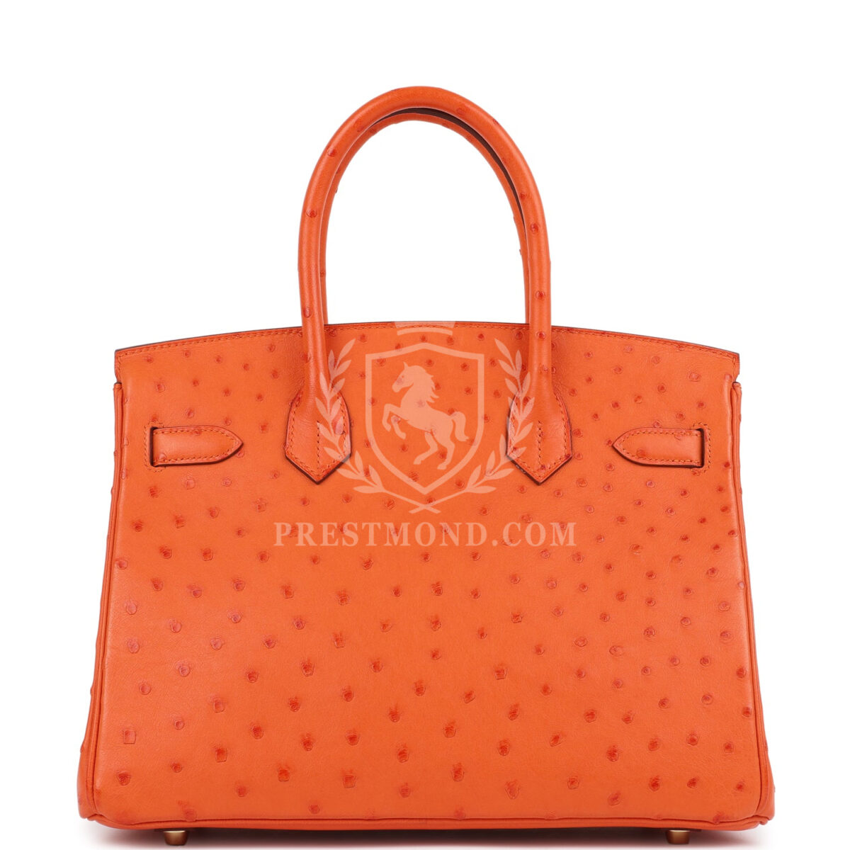 Hermes Birkin 30 Tangerine Ostrich GHW — изображение 4