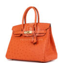 Hermes Birkin 30 Tangerine Ostrich GHW