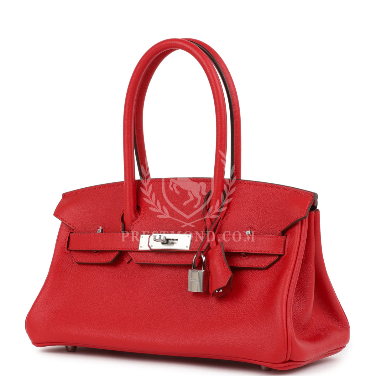Hermes Shoulder Birkin Light 29 Rouge Radieux Evercolor PHW — изображение 5