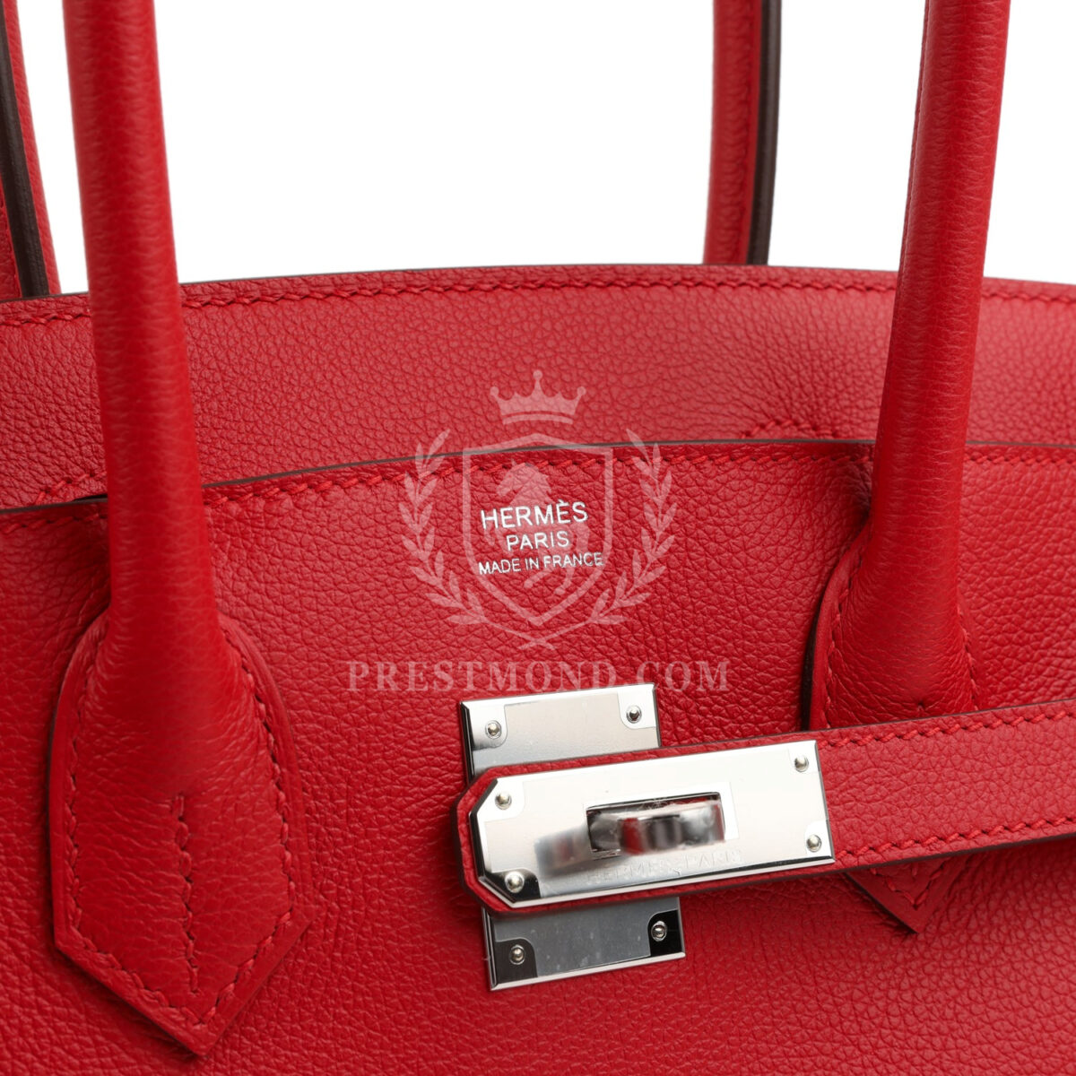 Hermes Shoulder Birkin Light 29 Rouge Radieux Evercolor PHW — изображение 7