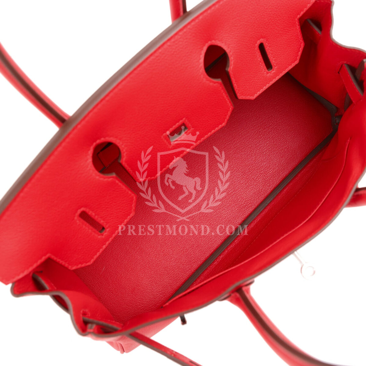 Hermes Shoulder Birkin Light 29 Rouge Radieux Evercolor PHW — изображение 8