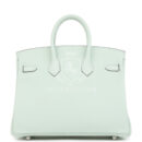 Hermes Birkin 25 Vert Peppermint Swift PHW